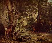 Gustave Courbet, Rehbock im Wald